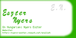 eszter nyers business card